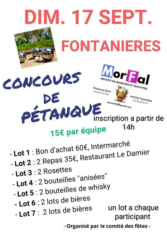 concours de petanque