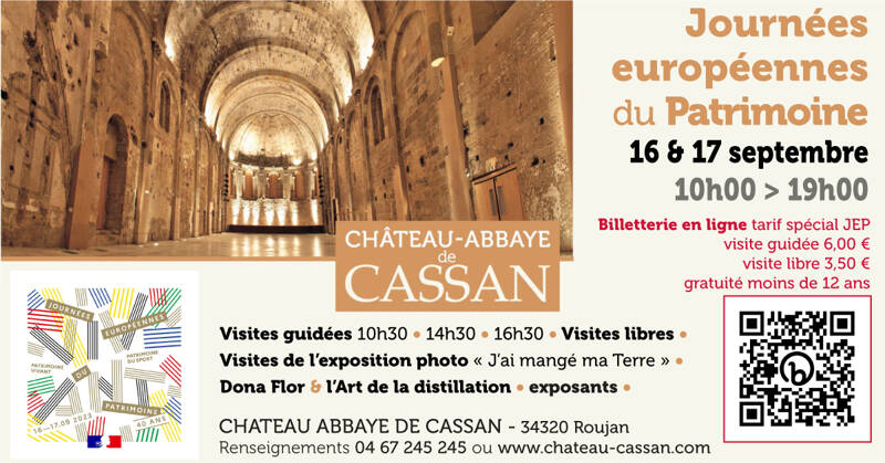 Journées Européennes du Patrimoine au Château-Abbaye de Cassan