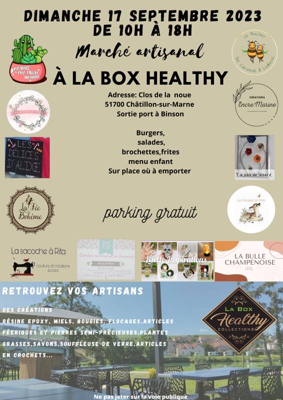 Marché artisanal à laa box healthy