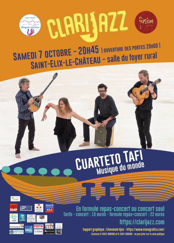 Saison culturelle Clarijazz invite Cuarteto Tafi