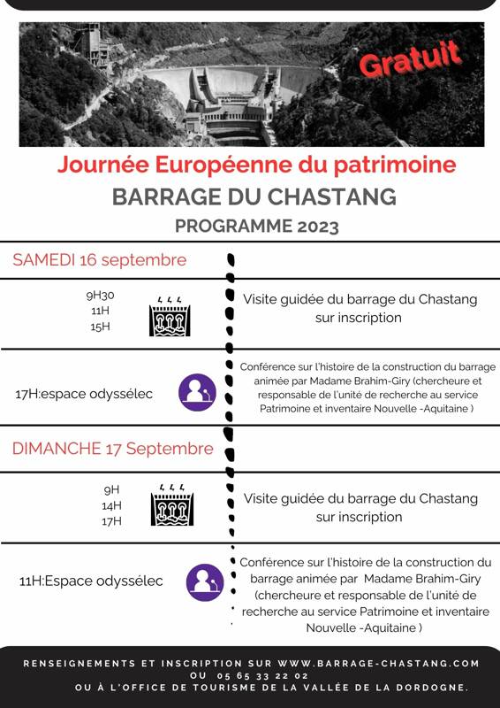 Barrage du Chastang JEP 2023