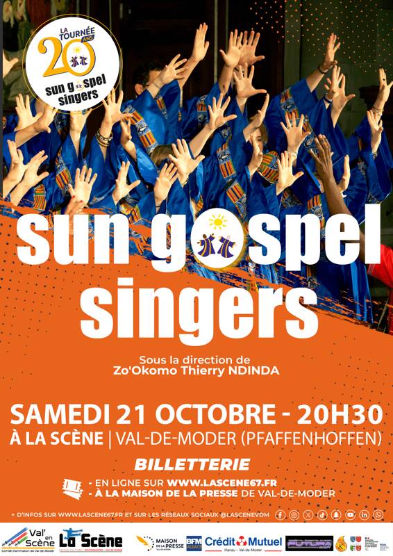 Sun GOSPEL SINGERS La tournée des 20 ANS