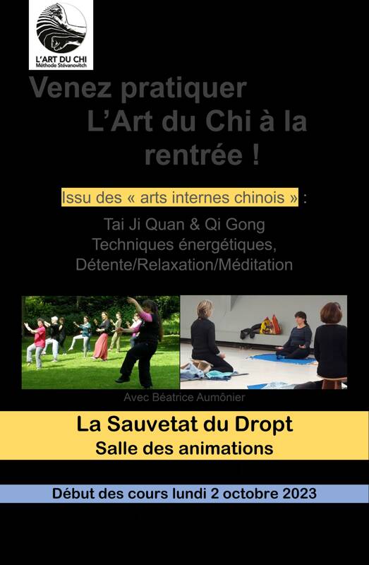 Rentrée de l'Art du Chi (Taichi & Qi Gong, relaxation, méditation centrée)