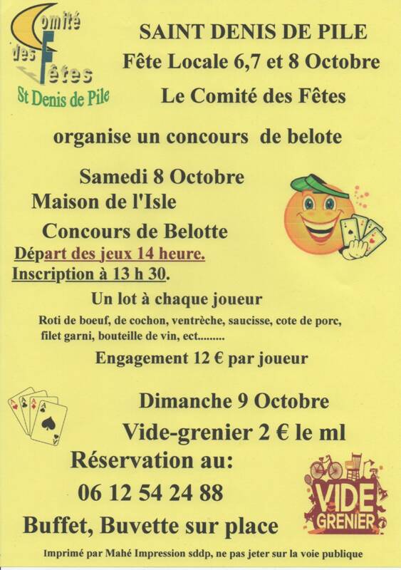 Concours de belote et vide-greniers