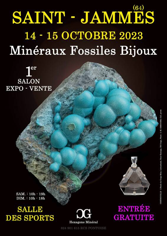 1er SALON MINERUX FOSSILES BIJOUX de SAINT-JAMMES (64)