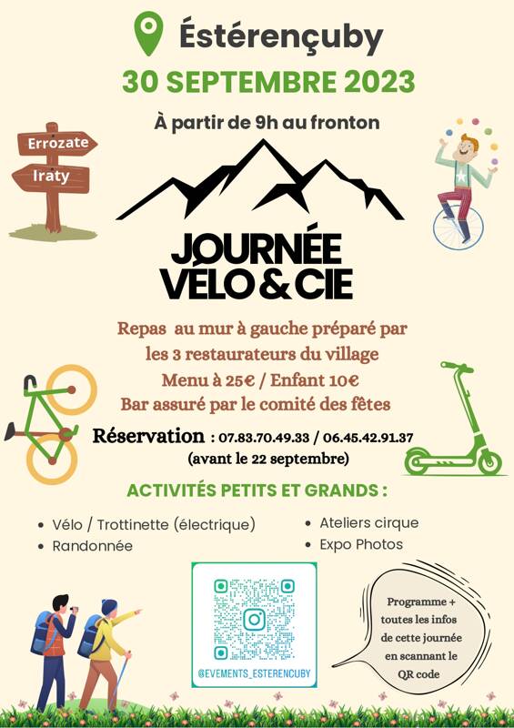 A Esterençuby Journée Vélo & Cie le 30 septembre