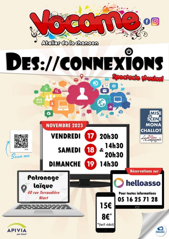 Spectacle musical Des://connexions