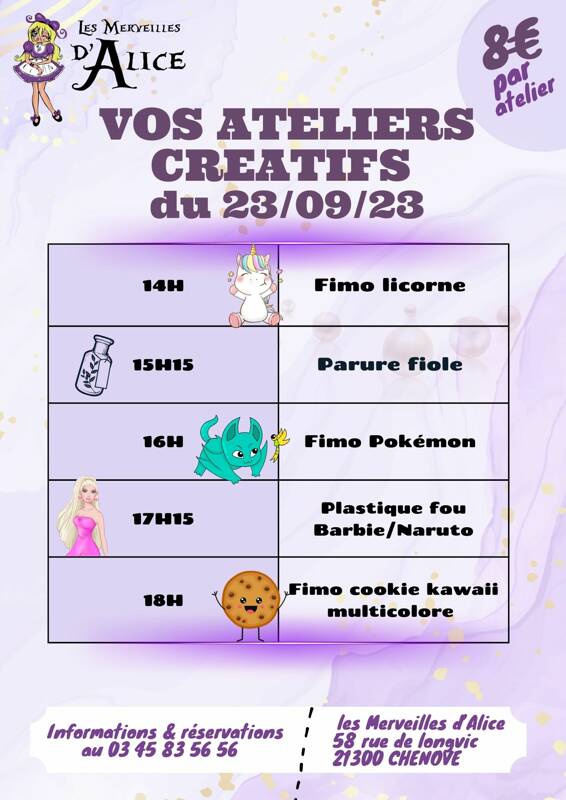 VOS ATELIERS CRÉATIFS