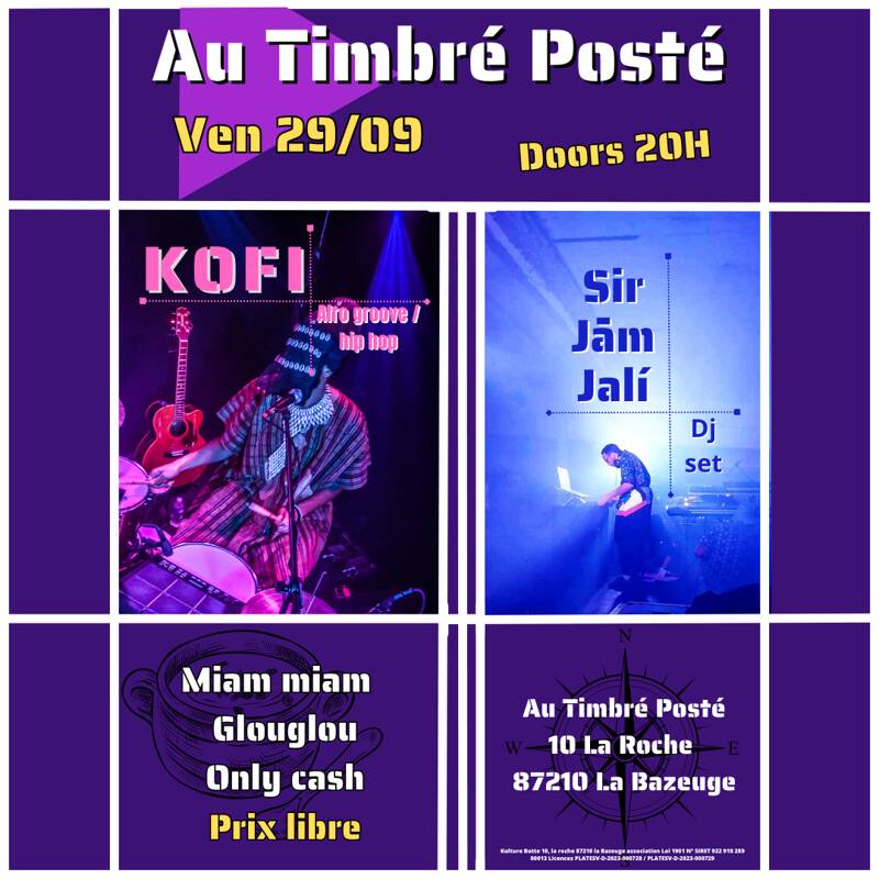 soirée concerts : Kofi / Sir Jām Jalí