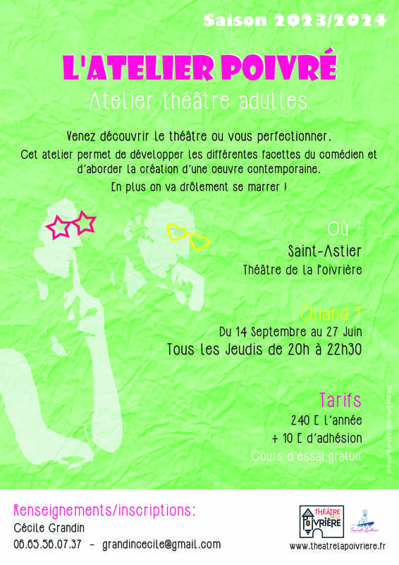 Atelier théâtre adulte