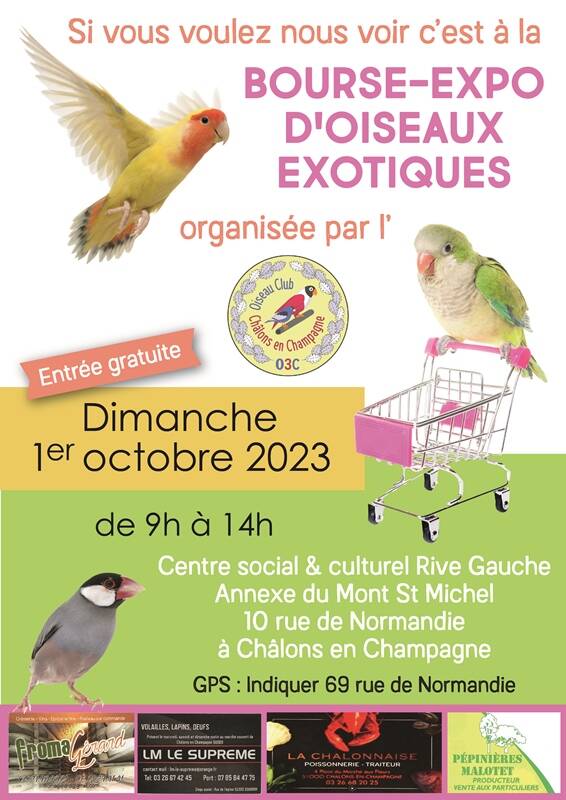 Bourse-Exposition Oiseaux Exotiques
