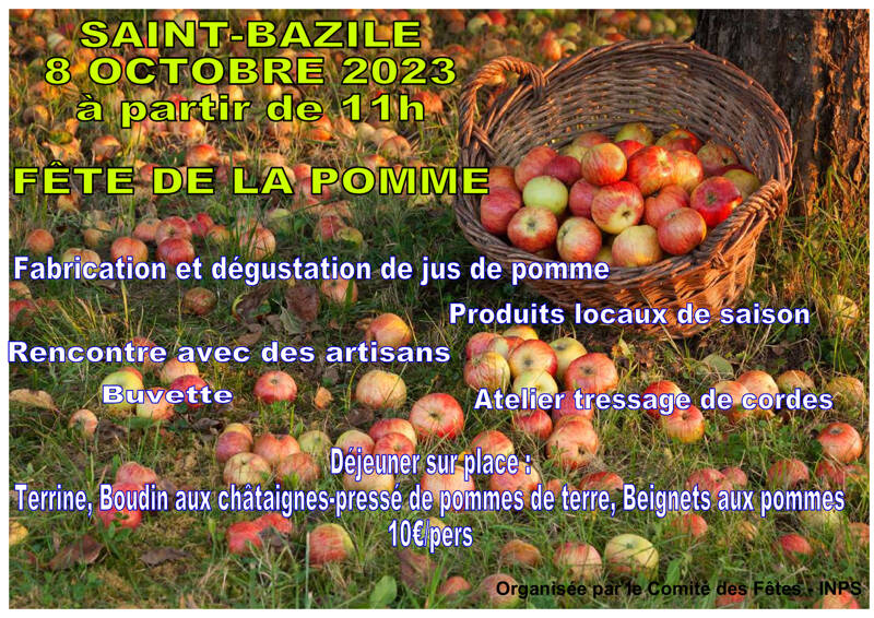 Fête de la pomme à Saint-Bazile