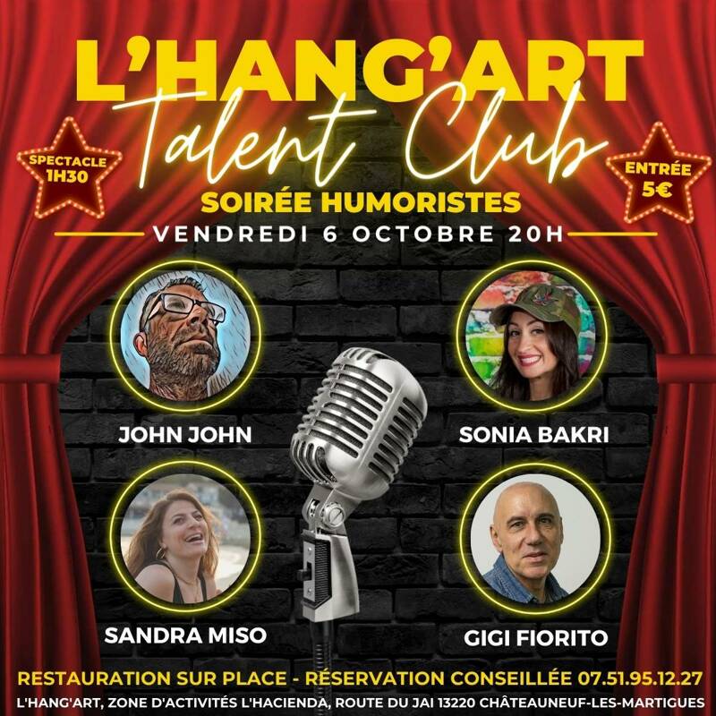 L'HANG'ART TALENT CLUB - Soirée Humoristes