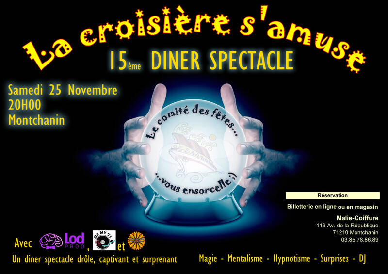 La croisière s’amuse : 15ème Diner Spectacle Dansant