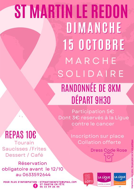 MARCHE SOLIDAIRE - OCTOBRE ROSE