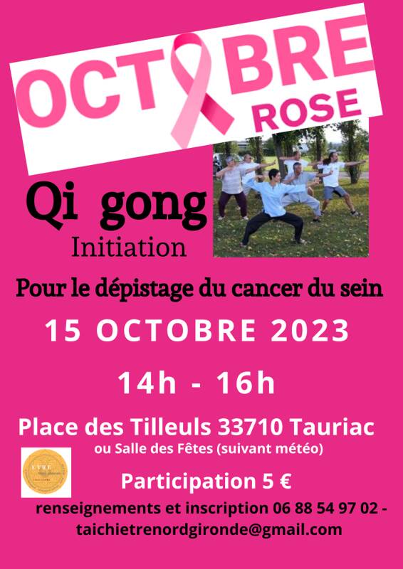 OCTOBRE ROSE Initiation QI GONG