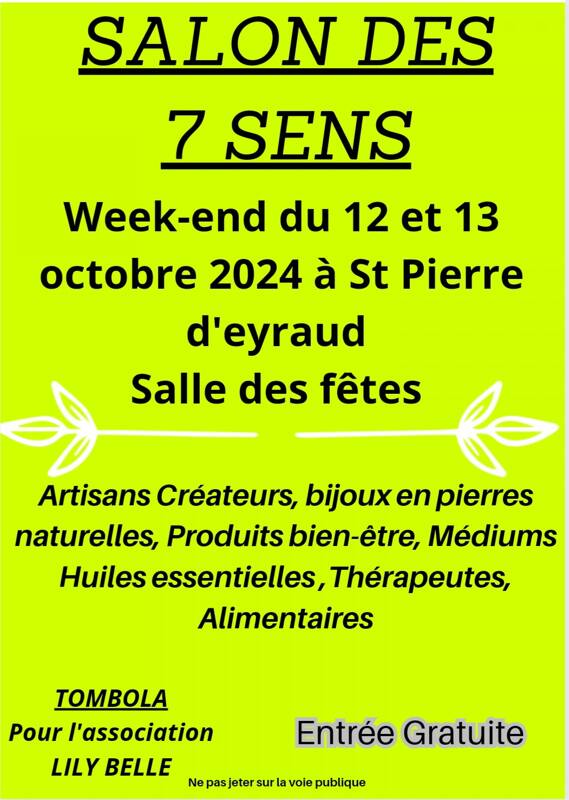 Salon des 7 sens à Saint pierre d'eyraud