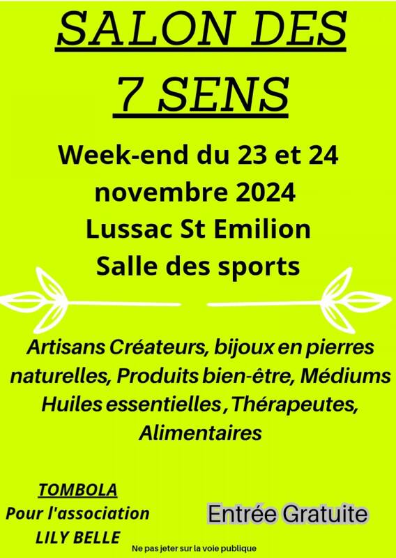 Salon des 7 sens lussac St Emilion