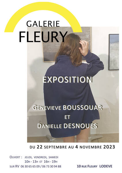 EXPOSITION Geneviève BOUSSOUAR et Danielle DESNOUES