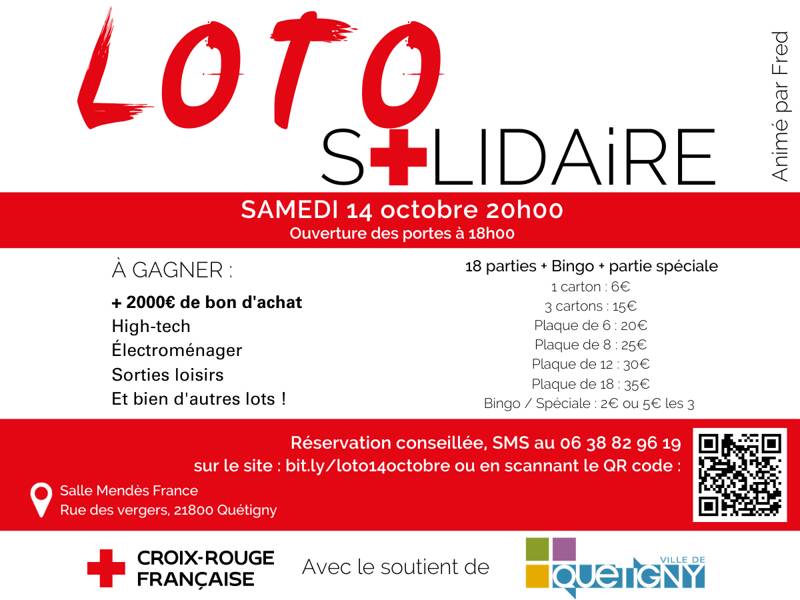 Super Loto solidaire de la Croix-Rouge