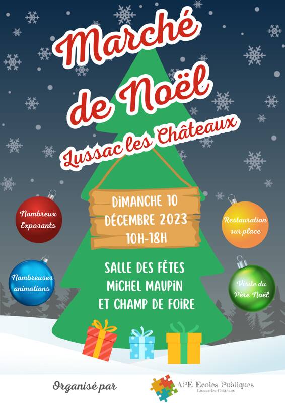 Marché de Noël Lussac-les-Châteaux 2023