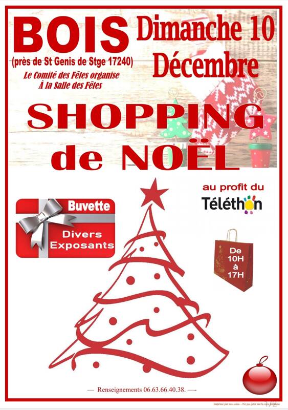 Shopping de Noël au profit du Téléthon