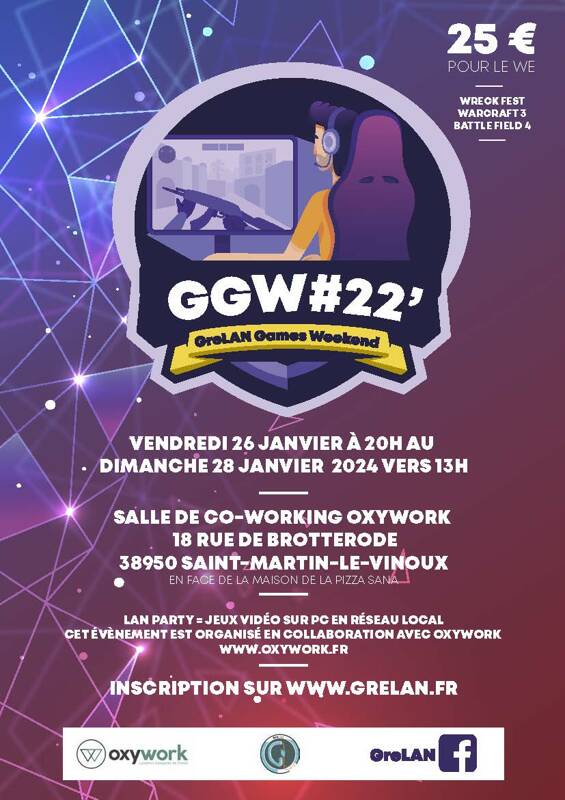 Lan Party : Grelan Game Week-End #22′ ou « Ggw#22′ »