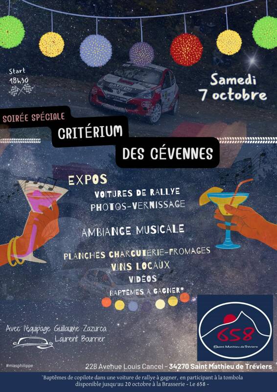 SOIRÉE SPÉCIALE CRITÉRIUM DES CÉVENNES