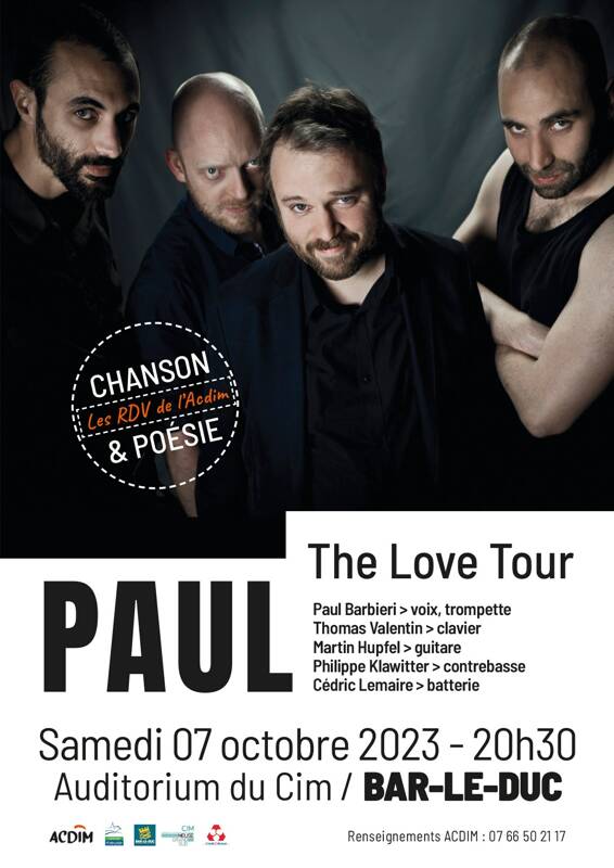 PAUL - The Love Tour    chansons et poésie