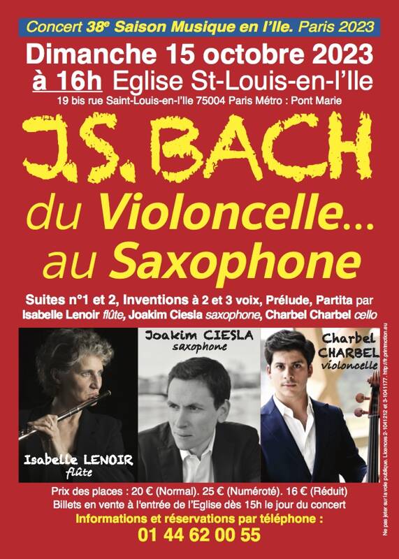 J. S. BACH : du saxophone au violoncelle