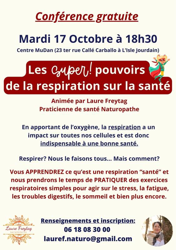 Conférence: Les Super pouvoirs de la respiration