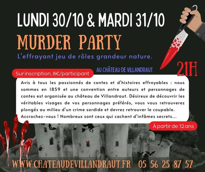 Murder Party au château de Villandraut