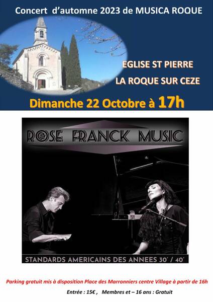 Concert avec le DUO ROSE & FRANCK