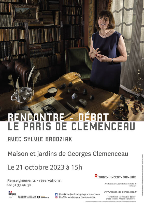 Rencontre conférence Le Paris de Clemenceau avec Sylvie Brodziak