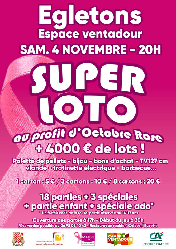 LOTO OCTOBRE ROSE