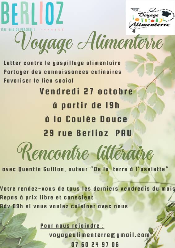 Repas anti gaspi et rencontre littéraire