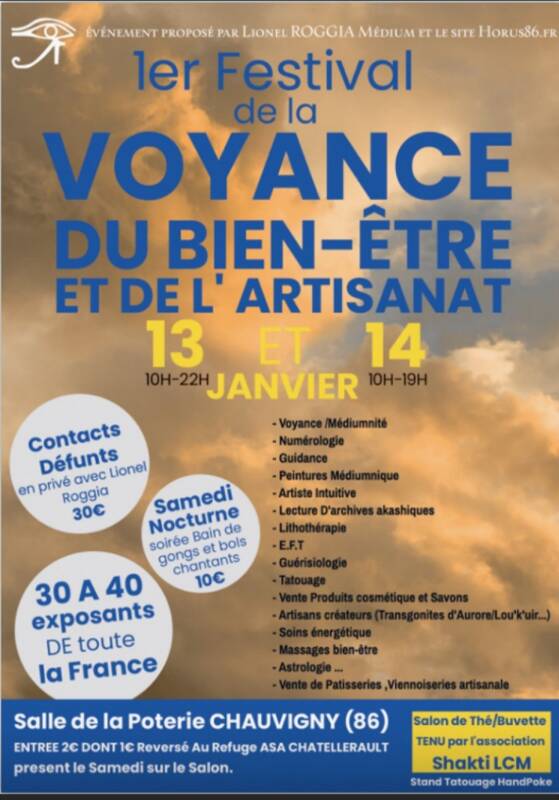 1er Festival de la Voyance,du Bien-être et Artisanat