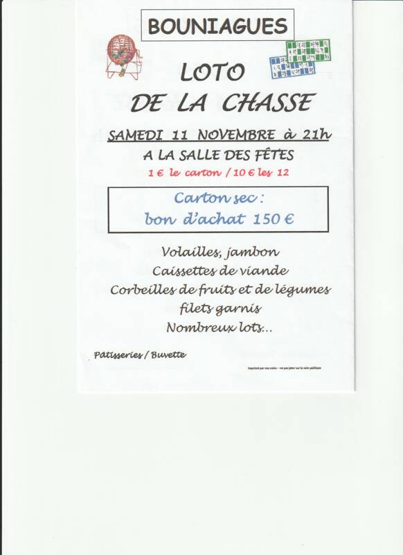 loto de la chasse