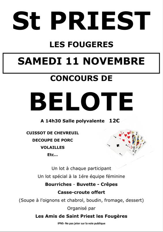 Concours de belote