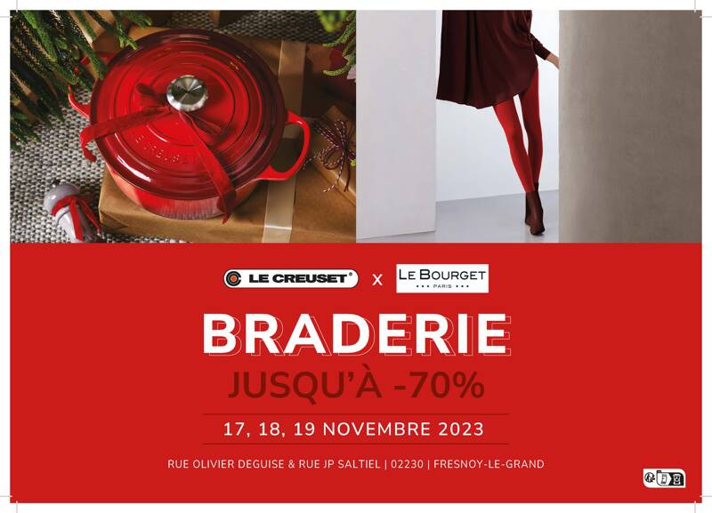 BRADERIE LE CREUSET/ LE BOURGET 2023