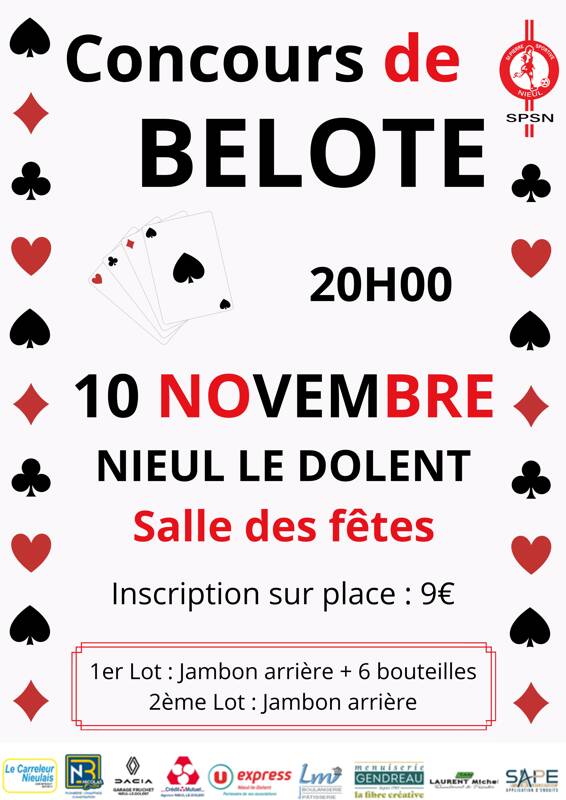 CONCOURS DE BELOTE DE LA SPSN