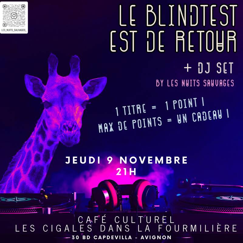 Blind test par les nuits sauvages