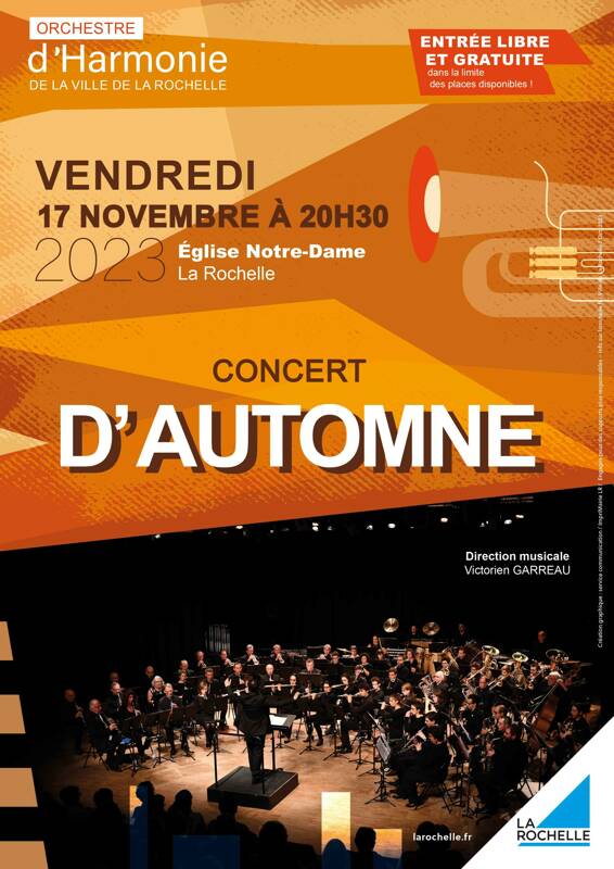 Orchestre d'Harmonie de la Ville de La Rochelle - Concert d'Automne 2023