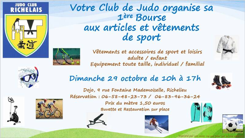 Bourse aux vêtements et accessoires de sport