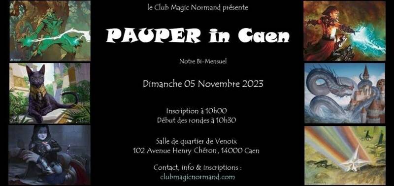 Magic l'Assemblée, tournoi Pauper à Caen