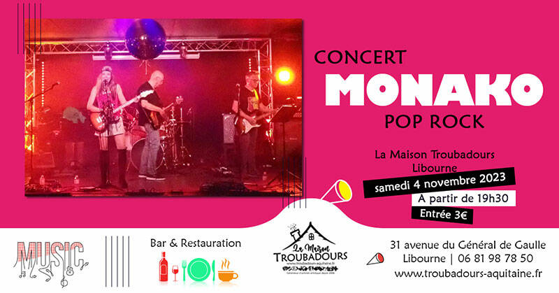 Concert Monako pop rock