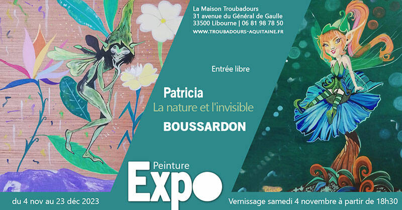 Vernissage exposition de peinture Patricia Boussardon