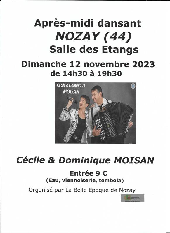 Après-midi dansant à Nozay avec Cécile et Dominique MOISAN le 12/11/23