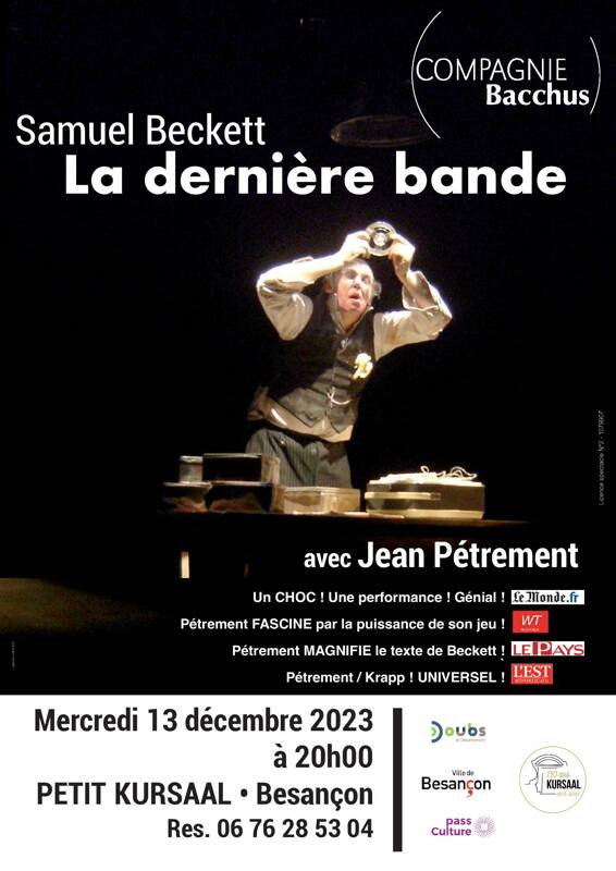 La Dernière bande de Samuel BECKETT