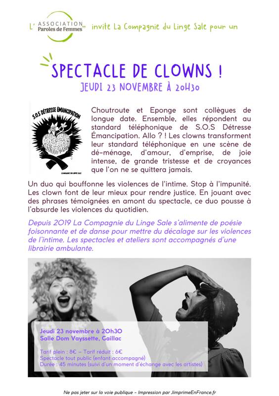 Spectacle de clowns!